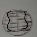 Steamer Rack Trivet with Heat Resistant Silicone Handles Compatible with Instant Pot Accessories 6 Qt 8 Quart, Stainless Steam Rack Pressure Cooker Trivet - Long Handles for Easy Chicken & Pot Removal