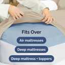 Extra Deep Twin XL Fitted Sheet - Hotel Luxury Single Fitted Sheet Only - Easily Fits 18 inch to 24 inch Mattress - Ultra Soft, Wrinkle & Fade Free w/Extra Deep Pockets - Breathable & Comfy - Cream