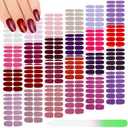 Maitys 336 Pieces 24 Sheets Full Wrap Nail Polish Strips Stickers Self Adhesive Gel Nail Strips Art Decals with File for Women DIY Decorations(Stylish Style)