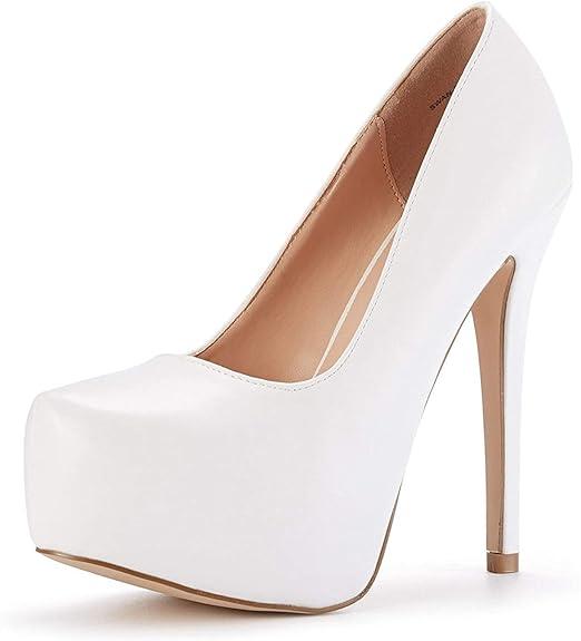 DREAM PAIRS Women's Swan-30 High Heel Platform Dress Pump Shoes (7)