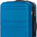 KYME Carry On Luggage 22x14x9 Airline Approved with TSA Lock Hard Shell Carry On Suitcase Lightweight Suitcases with Wheels Small Luggage for Men Women,Carry-On 20 Inch,Lt Blue