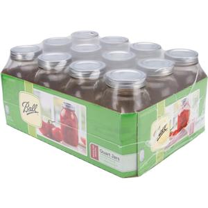 Ball Canning Jar Regular Mouth 32oz with Lid - Case of 1-12 Count