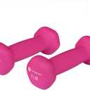 GYMENIST Pair of Dumbbells Set of 2 Soft Non Slip Grip Dumbbells Pair Covered with Neoprene