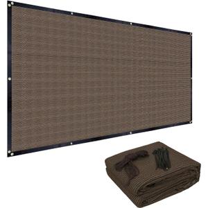 FAIR WIND 90% Sun Shade Cloth with Improved Grommets 3' x 6' Outdoor Sun Screen Fabric Cover for Patio Garden Pergola Canopy - Mocha