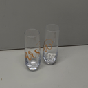 Juvale Set of 2 Mr and Mrs Champagne Toasting Flutes for Bride and Groom, His and Hers Wedding Day Glasses for Newlyweds, Engagement, Wedding and Bridal Shower Gifts (Rose Gold, 10oz)