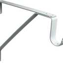 QCAA Heavy Duty Adjustable Shelf Rod Support Bracket for 3/4" Wall Cleat, Powder Coated White, 1 Pack, Made in Taiwan