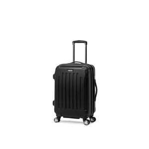 Kenneth Cole REACTION Renegade Luggage Expandable 8-Wheel Spinner Lightweight Hardside Suitcase, Black, 20-Inch Carry On