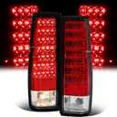 HECASA LED Pair Tail Lights Compatible with 1986-1997 Nissan Hardbody Rear Brake Tail Lamps Assembly Taillights Driver & Passenger Side (Red Lens+Clear Lens)