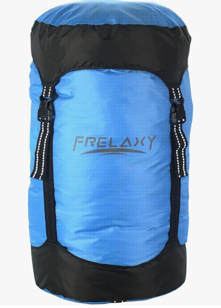 Frelaxy Compression Sack, Compression Stuff Sack, Water-Resistant & Ultralight Sleeping Bag Stuff Sack - Space Saving Gear for Camping, Hiking, Small