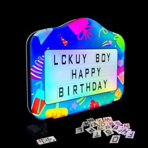 GLITCHCORE LED Bottle Service Sign - Acrylic VIP Club Light Lightweight Handheld for bottle girl sign with Interchangeable Letters Numbers (4 set Letters 2set Numbers) Suitable for bar partiesblue