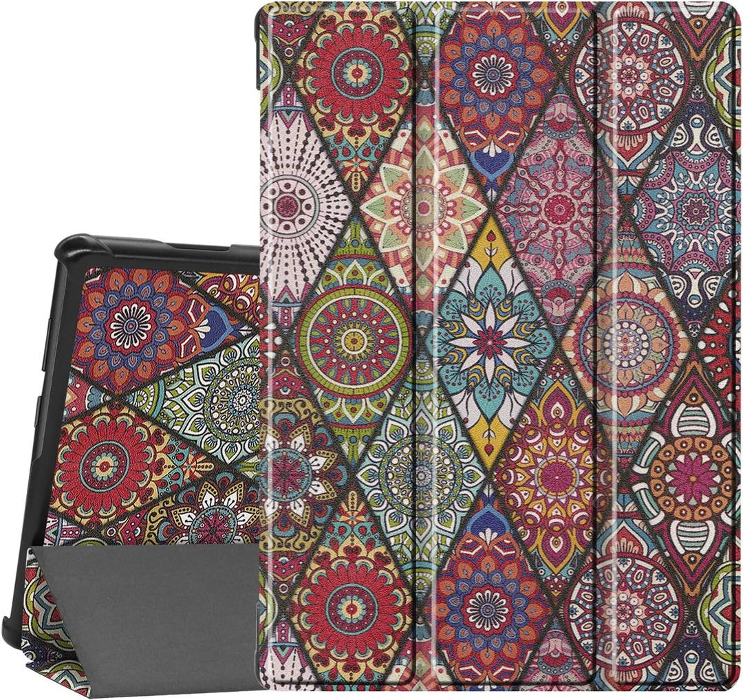 Gylint Case for Lenovo Tab M10 HD TB-X505F, Smart Case Trifold Stand Slim Lightweight Case Cover for Lenovo Tab M10 HD TB-X505F TB-X505L / Tab M10 10.1'' (TB-X605F) Mandala