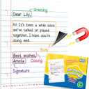 Aizweb Giant Magnetic Notebook Paper,Dry Erase Handwriting Lined for Classroom Whiteboard Accessories, Chart Paper Teacher Must Have Homeschool Teaching Supplies,Teacher Essential,17" x 21.5"