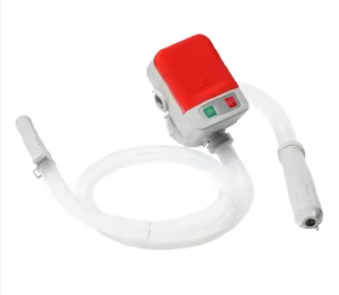 SMART JERRY - Fuel Transfer Pump Battery Powered, Cordless Gas Pump for Gas Can, Electric Gasoline Transfer Pump w/ 3.5 GPM High Flow | Dual Power: 4xAA or Type-C | Auto-stop & Universal Fit Design