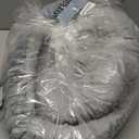 BALANCE Cat Bed Kitten Bed, Washable Round Cat Beds for Indoor Cats, Super Soft Plush Faux Fur Pet Bed for Puppy and Kitten with Anti-Slip Bottom (Grey)