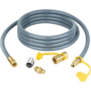 Skyflame 1/2" ID Natural Gas Conversion Hose Kit (12FT) with Quick Connect/Disconnect Fittings for BBQ, Grill, Fire pit, Pizza Oven, Patio Heater and More NG Appliance, 50K BTU