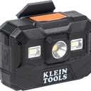 Klein Tools 80174 (2) Rechargeable LED Headlamps with Headlamp Bracket and Fabric Strap, 300 Lumen All-Day Runtime, for Klein Hard Hats, 3-Pieces