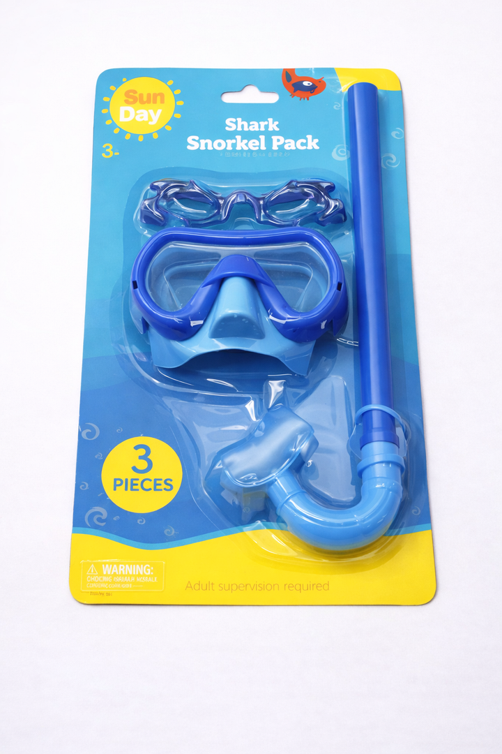 SunDay Shark Snorkel Pack,3 pcs