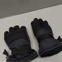 Kids Gloves for winter Waterproof Boys Snow Ski Gloves Toddler Boys Girls Warm Snow Mittens Black Medium