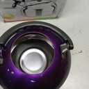 Food Grade Stainless Steel Teakettle is Best for Boiling Water, Brewing Tea, and Making Coffee (Purple)