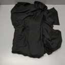 AUSELILY Maxi Dresses for Women Ankle Length Floral Print Beach Long Flowy Dress with Pockets (01-black) XL