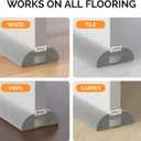 fowong Door Draft Stopper 30 Inch, Upgraded Triangle Design for Large Gap Seal up to 1.7", Adjustable Under Door Noise Blocker, Fits 24 to 30 Inch Doors, Machine Washable Grey