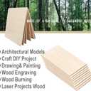 18 Pack Selected Basswood Sheets for Crafts-5 x 7 x 1/16 Inch- 1.5mm Thick Plywood Sheets - Balsa Wood Sheets -Unfinished Wood Boards for Laser Cutting, Wood Burning, Architectural Models, Staining
