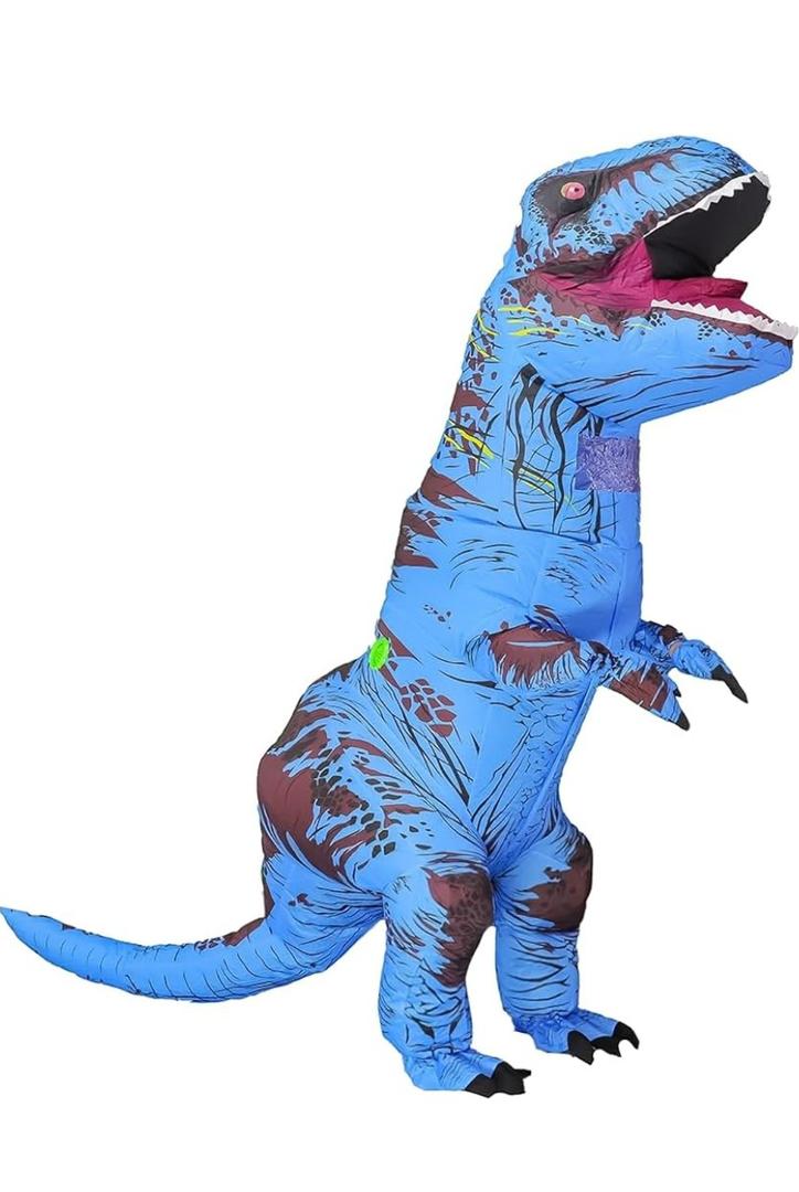 Inflatable Halloween Dinosaur Costume Adult Fancy Dinosaur Suit Blow up Trex Costume Full Body Dino Costume