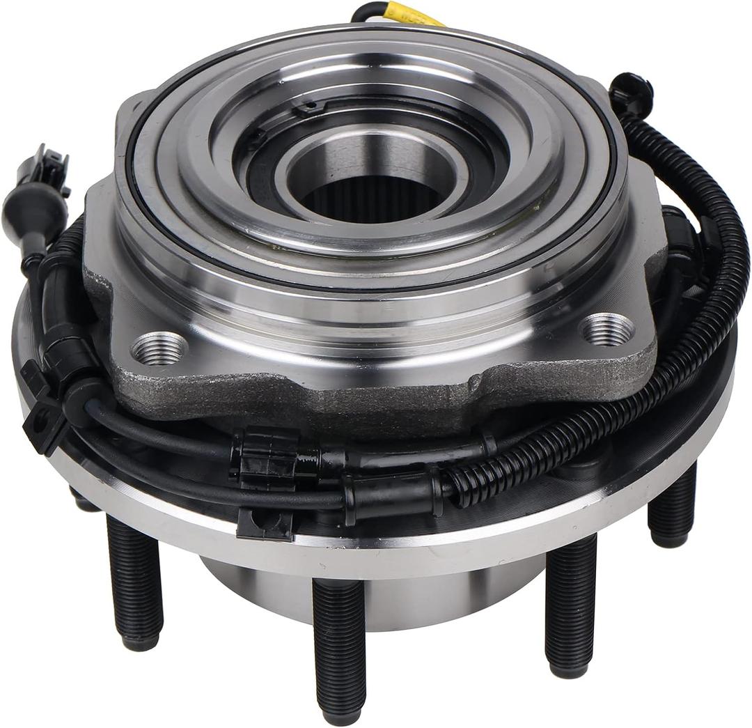 KUSATEC 515081 Front Wheel Bearing and Hub Assembly Compatible with Ford F-250 F-350 Super Duty 4WD 2005 2006 2007 2008 2009 2010, 8 Lug Bolts w/ABS