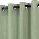 Light Sage Curtains 63 Inch Length for Bedroom Kitchen Living Room 2 Panels Set Grommet Eyelet Burlap Bohemian Light Filtering Semi Sheer Olive Sage Green Curtains for Kids Room Baby Boys 52x63 Long