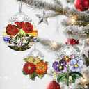 Christmas Ornaments: Stained Glass Ornament, Birth Flower Ornament, Christmas Tree Ornaments & Xmas Tree Decorations Exquisite Holiday Decor, Birth Flower Gifts Perfect Holiday & Xmas Gifts - June