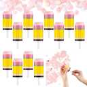 12 Pack Pencil Confetti Poppers Back to School Ready Confetti for for First Day of School Party Favors Kindergarten Preschool Celebration Party Popper