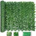 Bybeton Artificial Ivy Privacy Fence Screen - 40" X 120" UV-Anti Fake Leaves Vines - Patio Balcony Privacy, Garden, Backyard Greenery Wall Decor