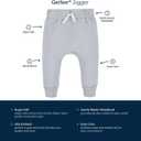 Gerber Baby Boys Toddler 3-Pack Jogger Sweatpants, Green/Black, 3-6 Months US