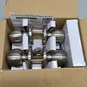 BESTTEN 4 Pack Door Knob with Lock and Key, Keyed Different Entry Door Knob, for Entrance and Front Door, Satin Nickel
