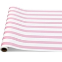 AmazingSpark Pink Striped Paper Table Runner Roll  25' Long x 16 Wide Disposable Paper Striped Table Runner for Birthday Wedding Carnival Christmas Party Kitchen Dining Tabletop Decoration