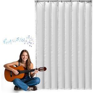 Thickened Sound Dampening Blanket 47.2" x 78.7" x1.2" Sound Absorbing Curtain, Studio Sound Blanket with Grommets, Acoustic Dampening Curtain for Home, Bedroom, Office, Recording Studio, Basement Thickened Sound Dampening Blanket 47.2" x 78.7" x1.2" Sound Absorbing Curtain, Studio Sound Blanket with Grommets, Acoustic Dampening Curtain for Home, Bedroom, Office, Recording Studio, Basement