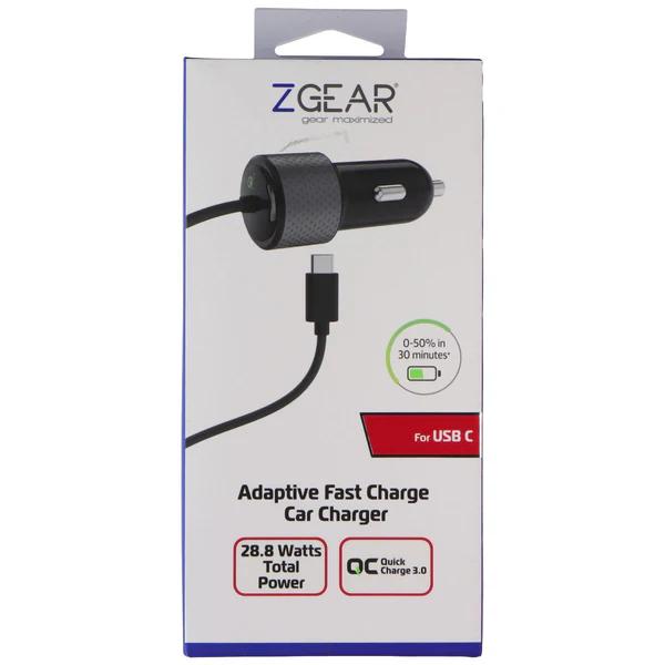 ZGear 30-Watt Adaptive Fast Charging Car Charger for Type-C