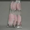 KI Store 6pcs Pink Christmas Tree Poinsettia Flowers 12-Inch Candyland Christmas Tree Decorations Floral Display