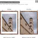 18x24 Picture Frame Brown 2 Pack, Display Pictures 16x20 with Mat or 18 x 24 Without Mat, Classic Poster Frame for Horizontal or Vertical Wall Mounting