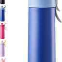 Fijinhom 18 oz Insulated Water Bottle with Handle, 304 Stainless Steel Double Wall Vacuum, Keep 24H Cold, Leak Proof, with Lid & Non-Slip Bottom for Outdoor, Sports, Work, Travel (Blue)