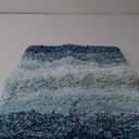 Arotive Microfiber Bathroom Rugs, Shaggy Soft and Absorbent Bath Rug, Non-Slip, Thick Plush Machine Washable Dry Bath Mats for Bathroom, Tub and Shower, 24x16, Peacock Blue