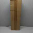 WOOD&ROOM Montessori Corner Shelf - 3 Tier Wooden Kids Bookshelf for Toddlers, Book Storage for Classroom, Toy Shelf Organizer, Small Bookshelf for Kids Room, Nursery Montessori Furniture