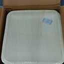 ECO SOUL Compostable 10 Inch Palm Leaf Square Plates (50 Count) Like Bamboo Plates | Biodegradable | Eco-Friendly, Microwave & Oven Safe