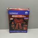 24'' 40LED Christmas Wreath Bow, Glitter Red Bow for Front Door Wreath Home Indoor Outdoor Decorations