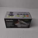 Mueller Pro-Series All-in-One, 12 Blade Mandoline Slicer for Kitchen, Food Chopper, Vegetable Slicer and Spiralizer, Cutter, Dicer, Grater, Kitchen Gadgets Sets with Container, White Sand/Gray