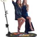 MWE 360 Photo Booth Machine for Parties with Extra Battery,Logo Customization,Software APP Remote Automatic 360 Spin Camera Booth (22'')