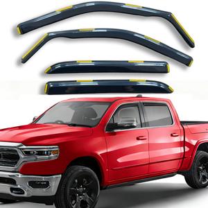 in-Channel Rain Guards Window Visors for Dodge RAM 2500 3500 Crew Cab