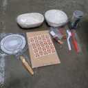 Sourdough Starter Kit - Banneton Proofing Basket 9 Inch Round & 10 Oval, Complete Sourdough Bread Baking Supplies with Starter Jar, Bread Sling, Lame, Danish Dough Whisk, Bags