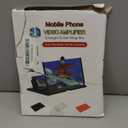 3D HD Screen Magnifier Amplifier Projector Screen for Movies, Videos,and Gaming. Foldable Mobile Phone Holder with Screen Magnifier,Supports All Smartphones(Black)