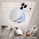 Magnetic for iPhone 17 Pro Max Case, Compatible with MagSafe, [Full Camera Protection][Screen Protector] Silicone Shockproof Protective Phone Case for iPhone 17 Pro Max 6.9", Stone